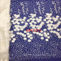 White 3D Flower Lace Embroidery Fabric